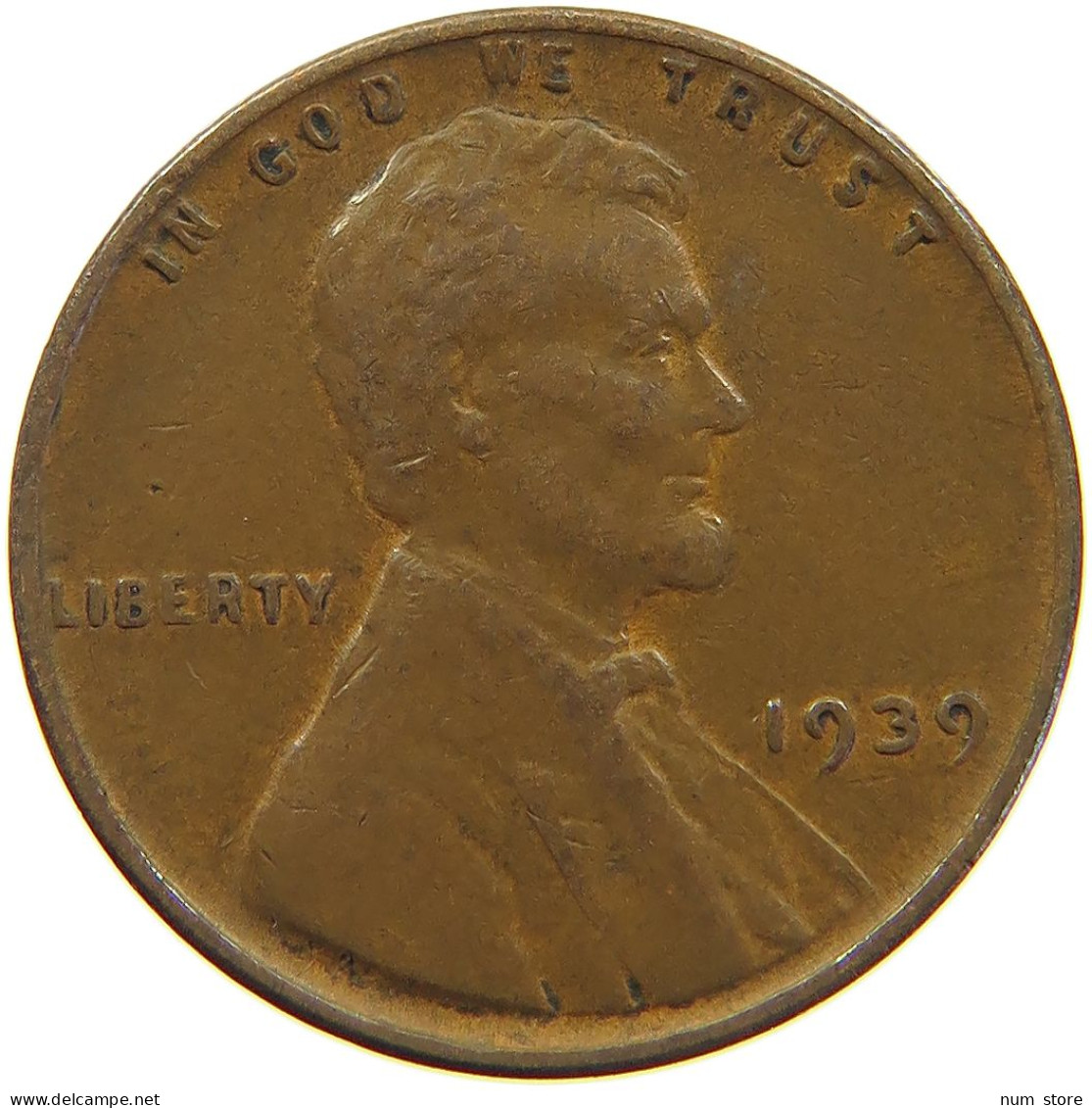 UNITED STATES OF AMERICA CENT 1939 LINCOLN WHEAT #a063 0277 - 1909-1958: Lincoln, Wheat Ears Reverse