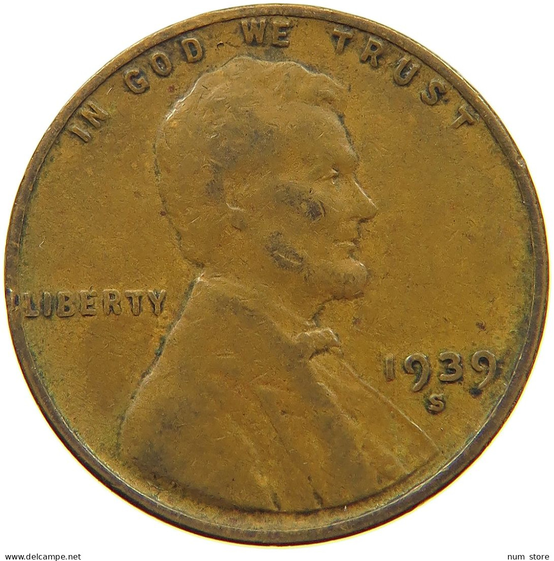UNITED STATES OF AMERICA CENT 1939 S LINCOLN WHEAT #s063 0769 - 1909-1958: Lincoln, Wheat Ears Reverse