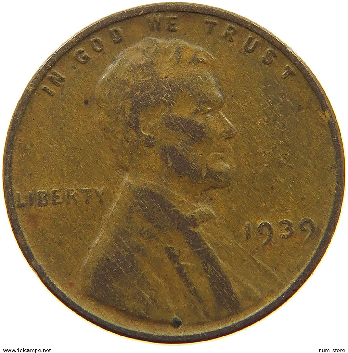 UNITED STATES OF AMERICA CENT 1939 LINCOLN WHEAT #s063 0671 - 1909-1958: Lincoln, Wheat Ears Reverse