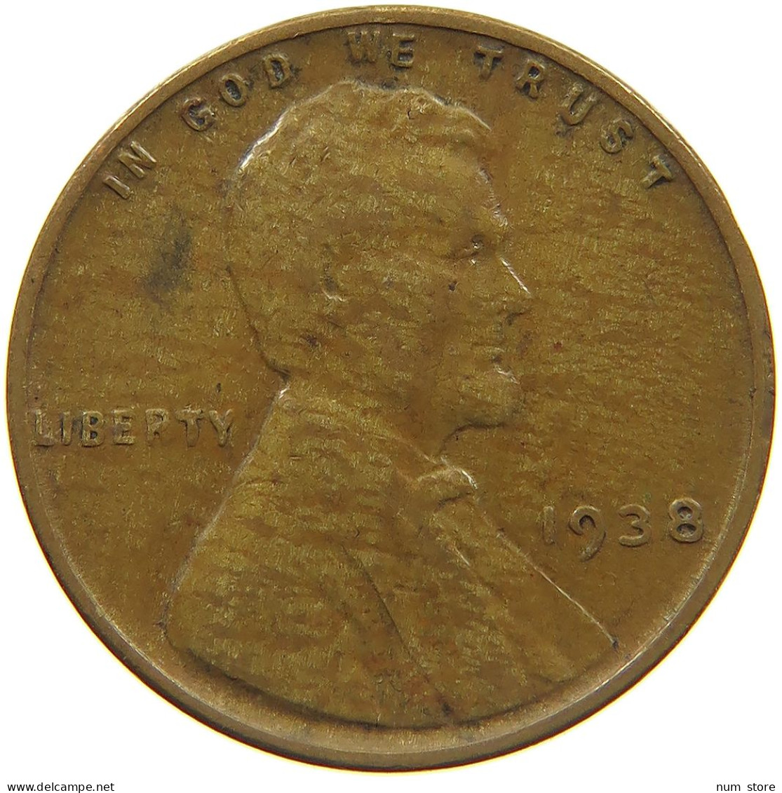 UNITED STATES OF AMERICA CENT 1938 LINCOLN WHEAT #c012 0087 - 1909-1958: Lincoln, Wheat Ears Reverse