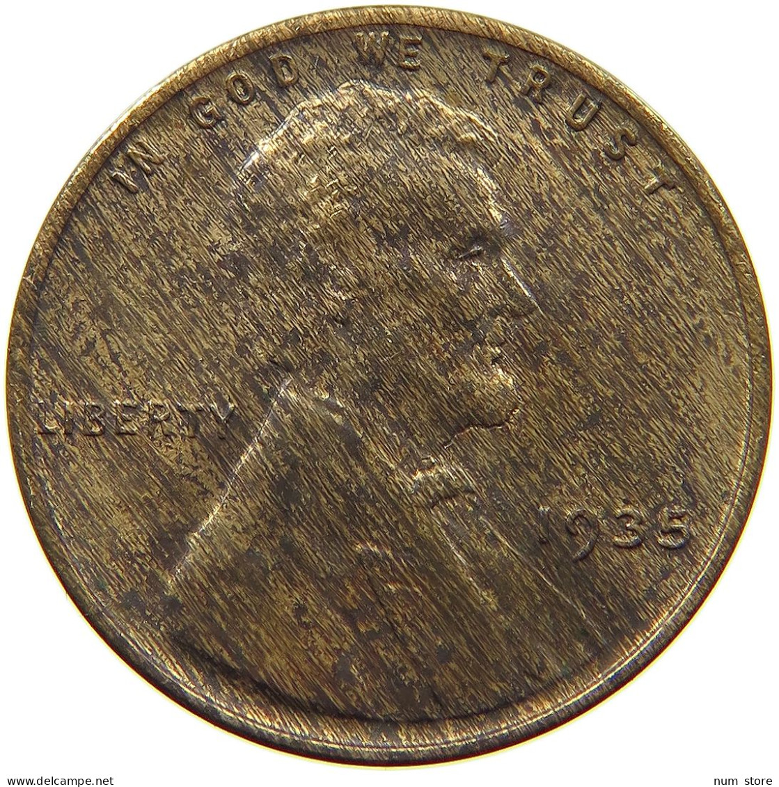 UNITED STATES OF AMERICA CENT 1935 Lincoln Wheat #s063 0695 - 1909-1958: Lincoln, Wheat Ears Reverse