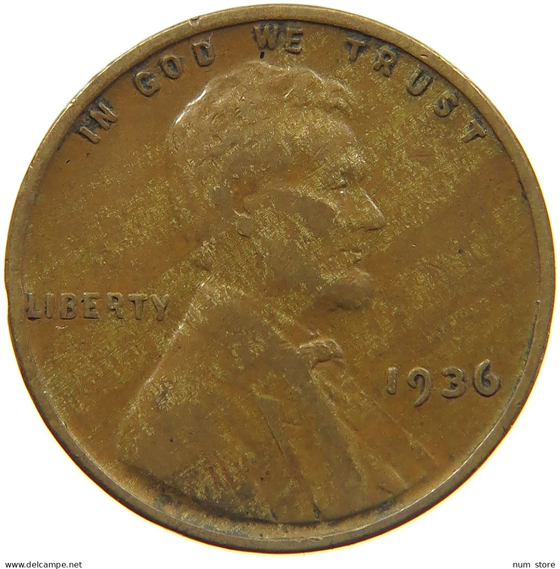 UNITED STATES OF AMERICA CENT 1936 LINCOLN WHEAT #c012 0049 - 1909-1958: Lincoln, Wheat Ears Reverse