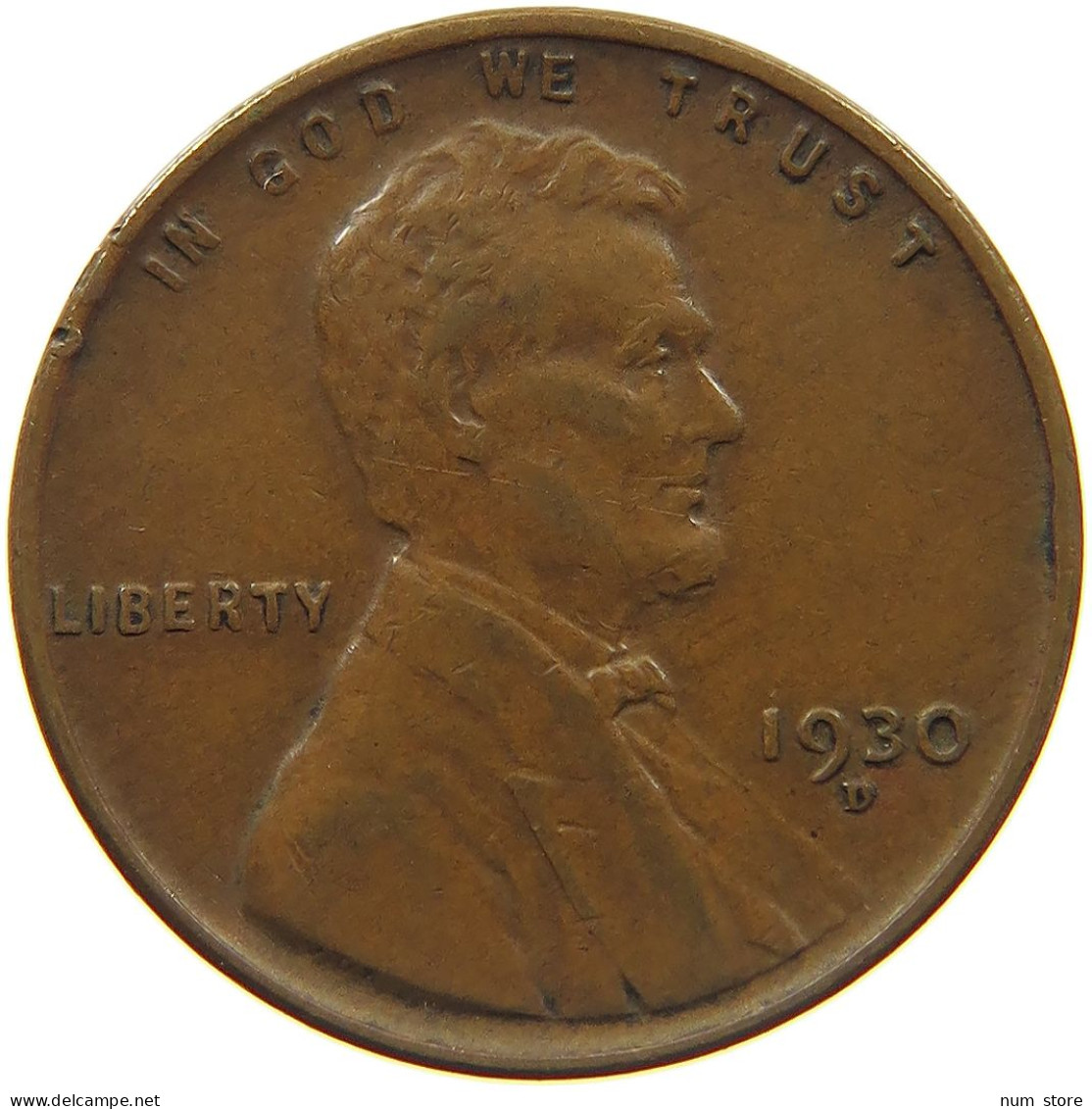 UNITED STATES OF AMERICA CENT 1930 D LINCOLN WHEAT #c012 0053 - 1909-1958: Lincoln, Wheat Ears Reverse