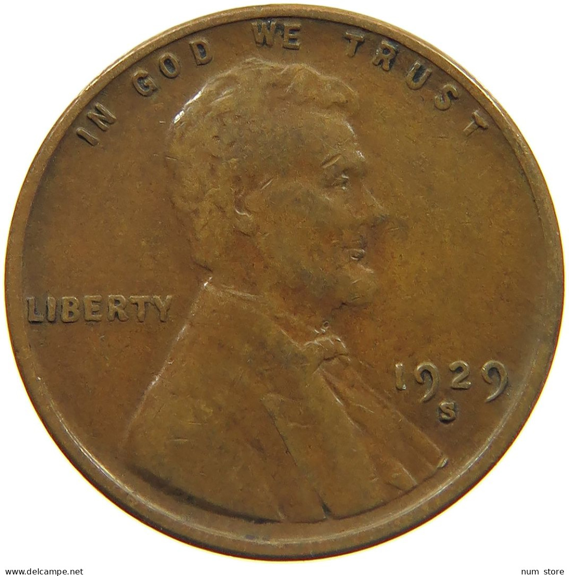 UNITED STATES OF AMERICA CENT 1929 S Lincoln Wheat #c012 0085 - 1909-1958: Lincoln, Wheat Ears Reverse