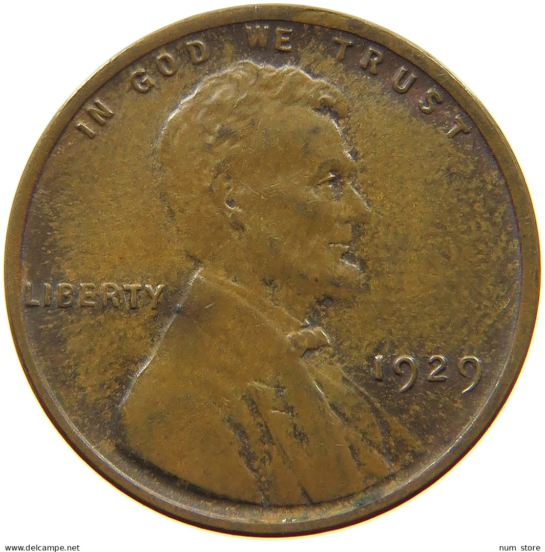 UNITED STATES OF AMERICA CENT 1929 Lincoln Wheat #s063 0947 - 1909-1958: Lincoln, Wheat Ears Reverse