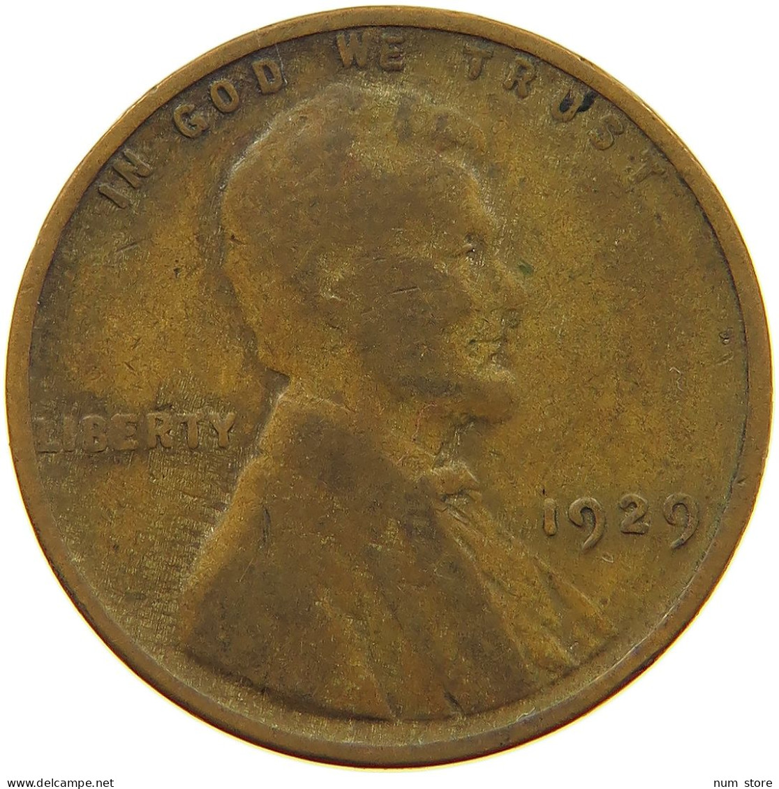 UNITED STATES OF AMERICA CENT 1929 LINCOLN WHEAT #s063 0575 - 1909-1958: Lincoln, Wheat Ears Reverse