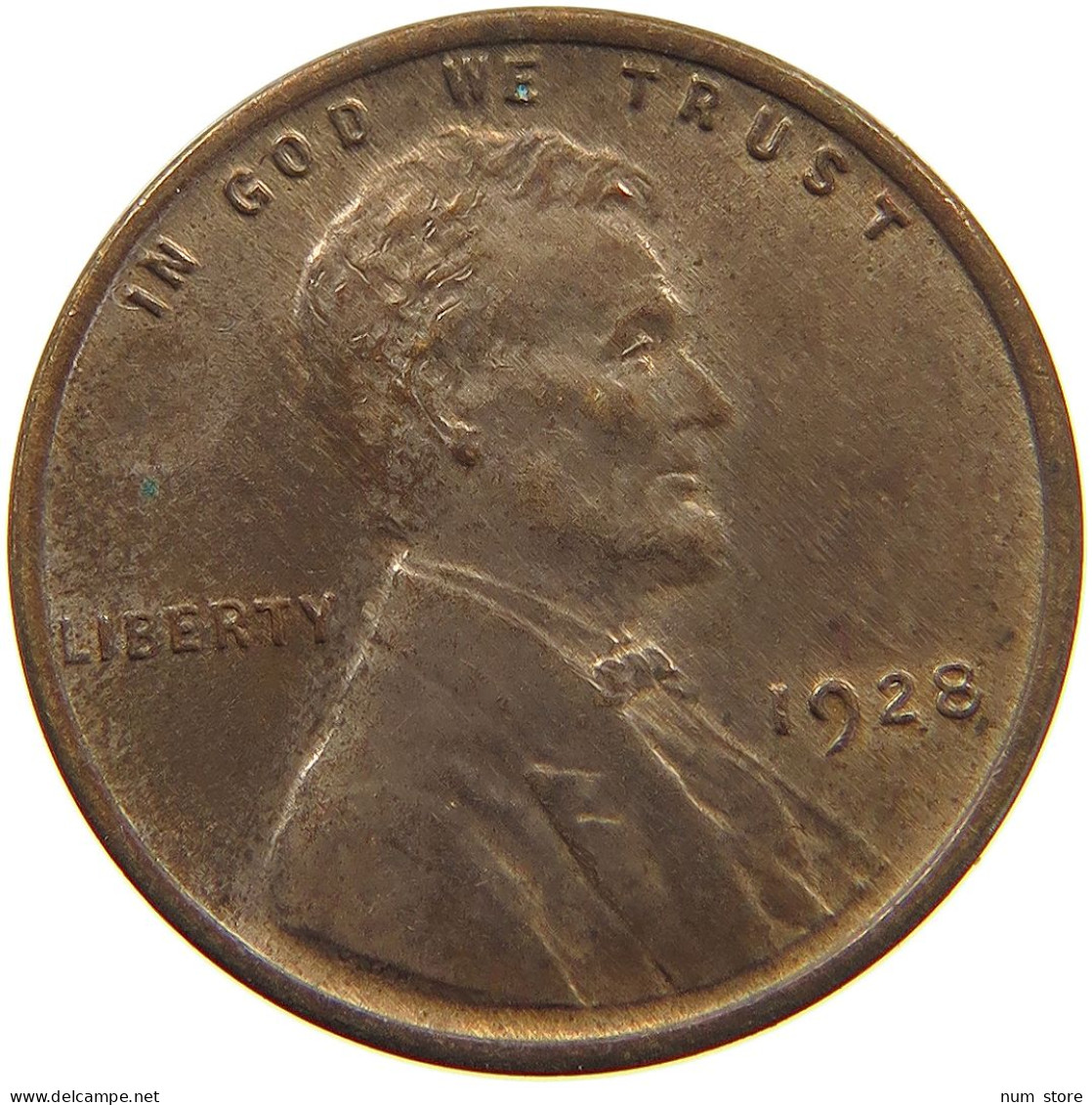 UNITED STATES OF AMERICA CENT 1928 Lincoln Wheat #t117 1129 - 1909-1958: Lincoln, Wheat Ears Reverse