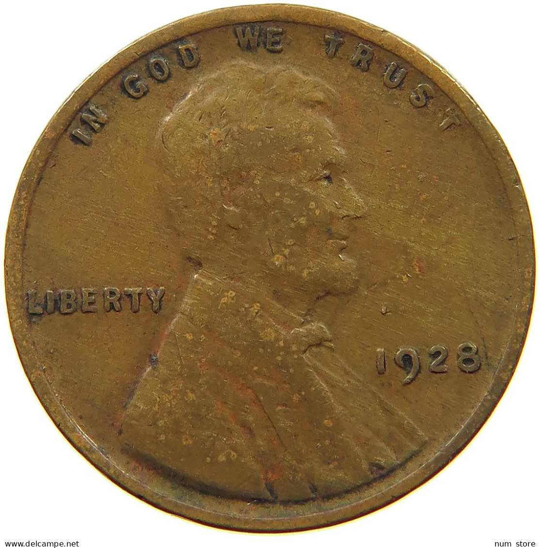 UNITED STATES OF AMERICA CENT 1928 LINCOLN WHEAT #s063 0899 - 1909-1958: Lincoln, Wheat Ears Reverse