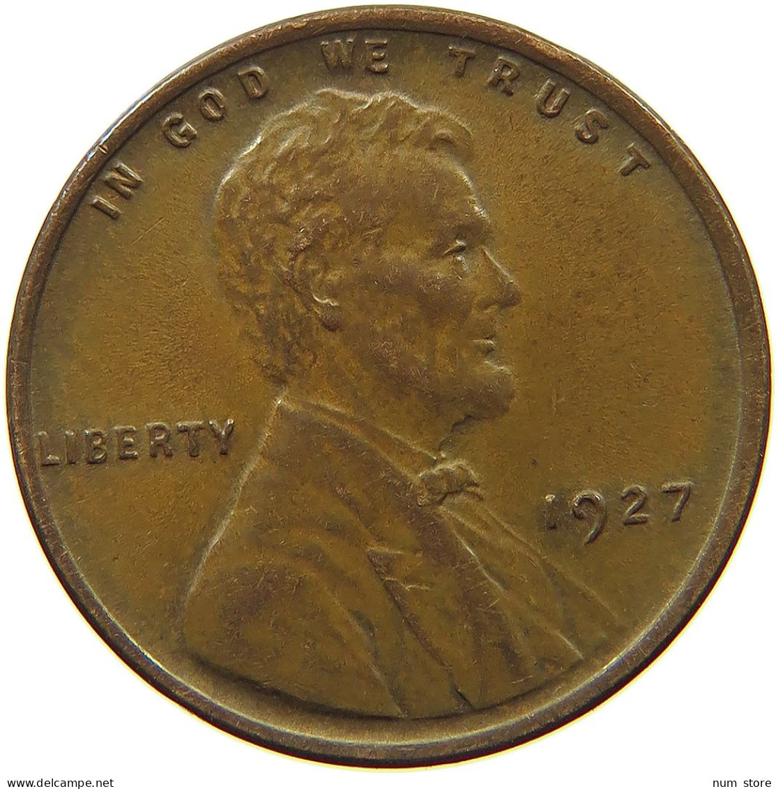 UNITED STATES OF AMERICA CENT 1927 Lincoln Wheat #t146 0359 - 1909-1958: Lincoln, Wheat Ears Reverse