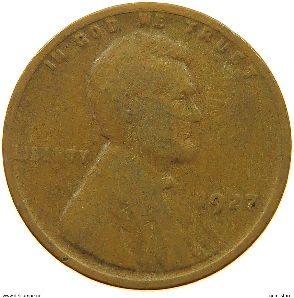 UNITED STATES OF AMERICA CENT 1927 LINCOLN WHEAT #s063 0771 - 1909-1958: Lincoln, Wheat Ears Reverse