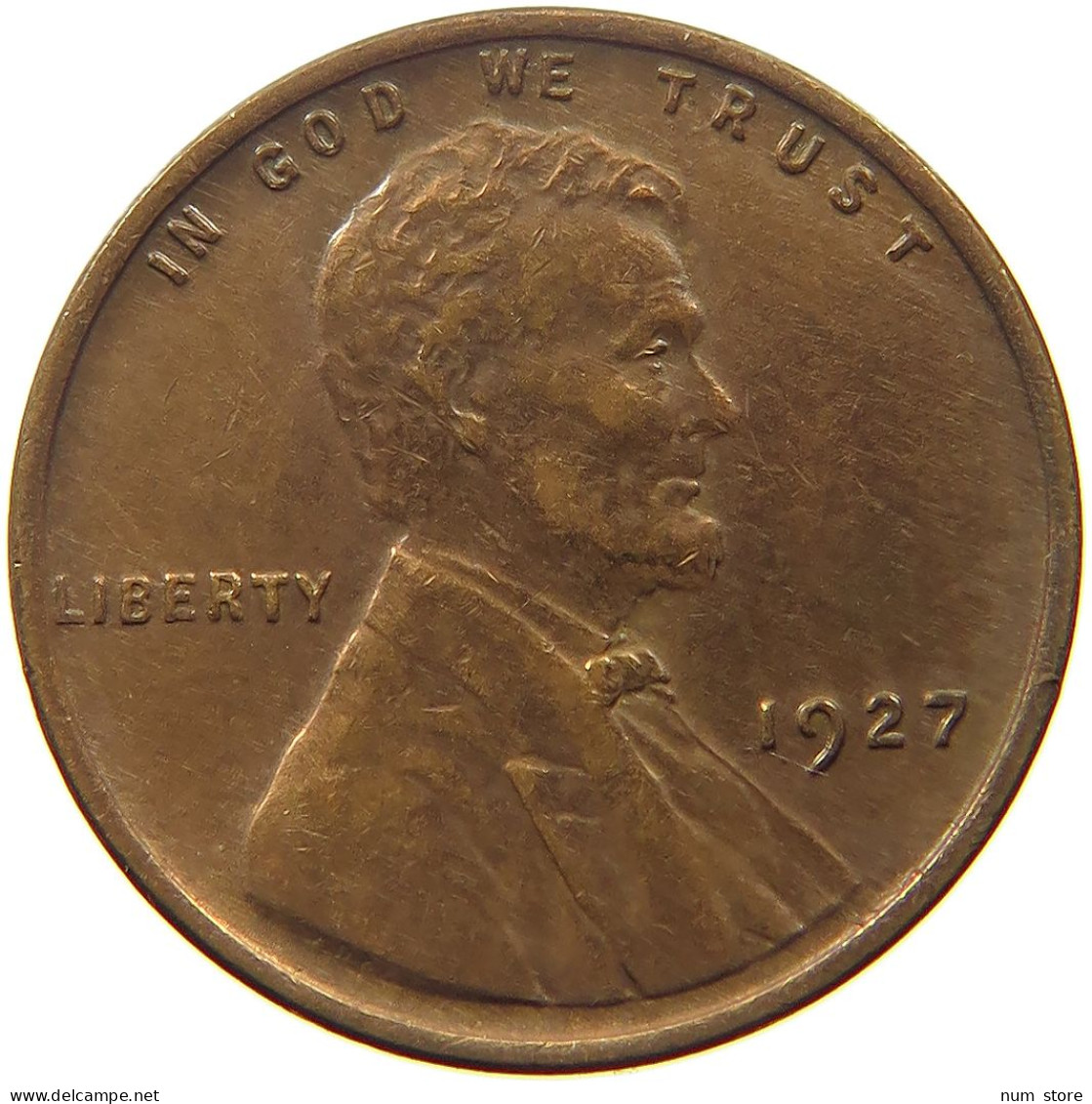 UNITED STATES OF AMERICA CENT 1927 Lincoln Wheat #s052 0069 - 1909-1958: Lincoln, Wheat Ears Reverse