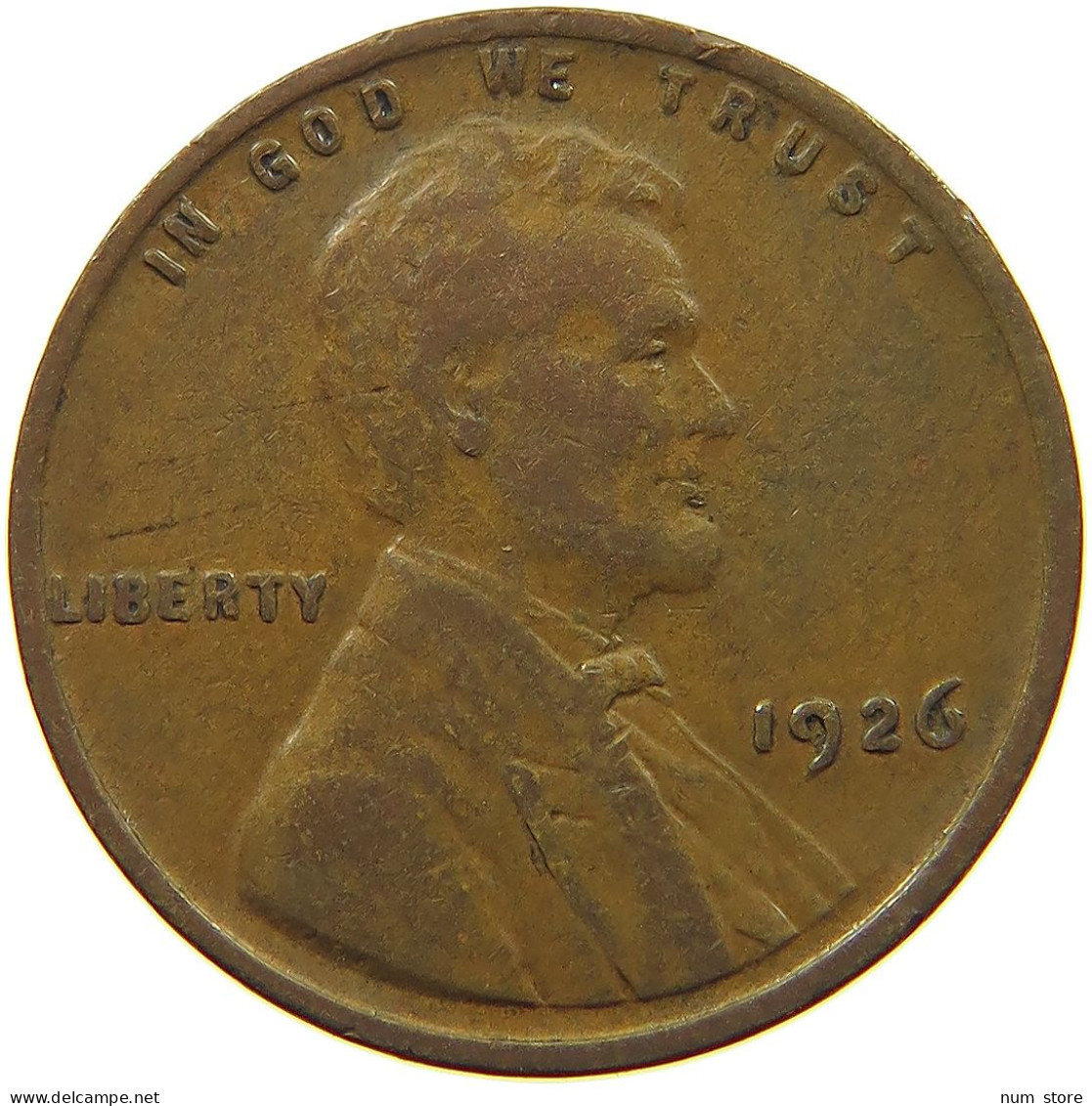 UNITED STATES OF AMERICA CENT 1926 LINCOLN WHEAT #s063 0807 - 1909-1958: Lincoln, Wheat Ears Reverse