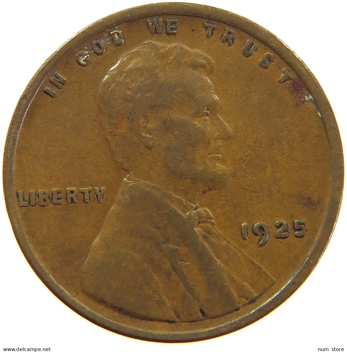 UNITED STATES OF AMERICA CENT 1925 LINCOLN WHEAT #c064 0355 - 1909-1958: Lincoln, Wheat Ears Reverse