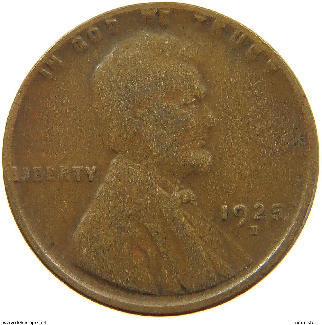 UNITED STATES OF AMERICA CENT 1925 D Lincoln Wheat #s063 0573 - 1909-1958: Lincoln, Wheat Ears Reverse