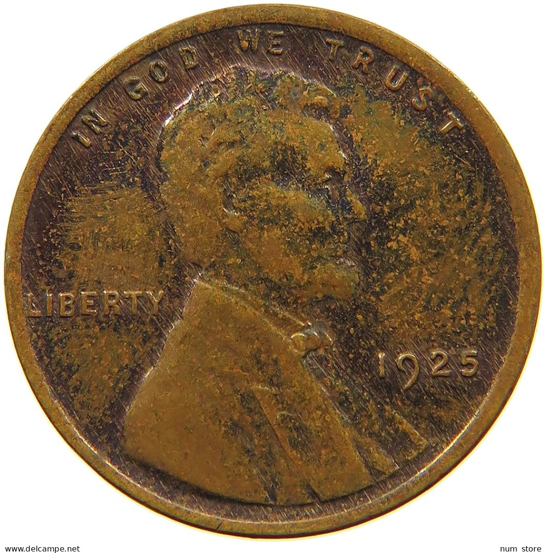 UNITED STATES OF AMERICA CENT 1925 Lincoln Wheat #c083 0515 - 1909-1958: Lincoln, Wheat Ears Reverse