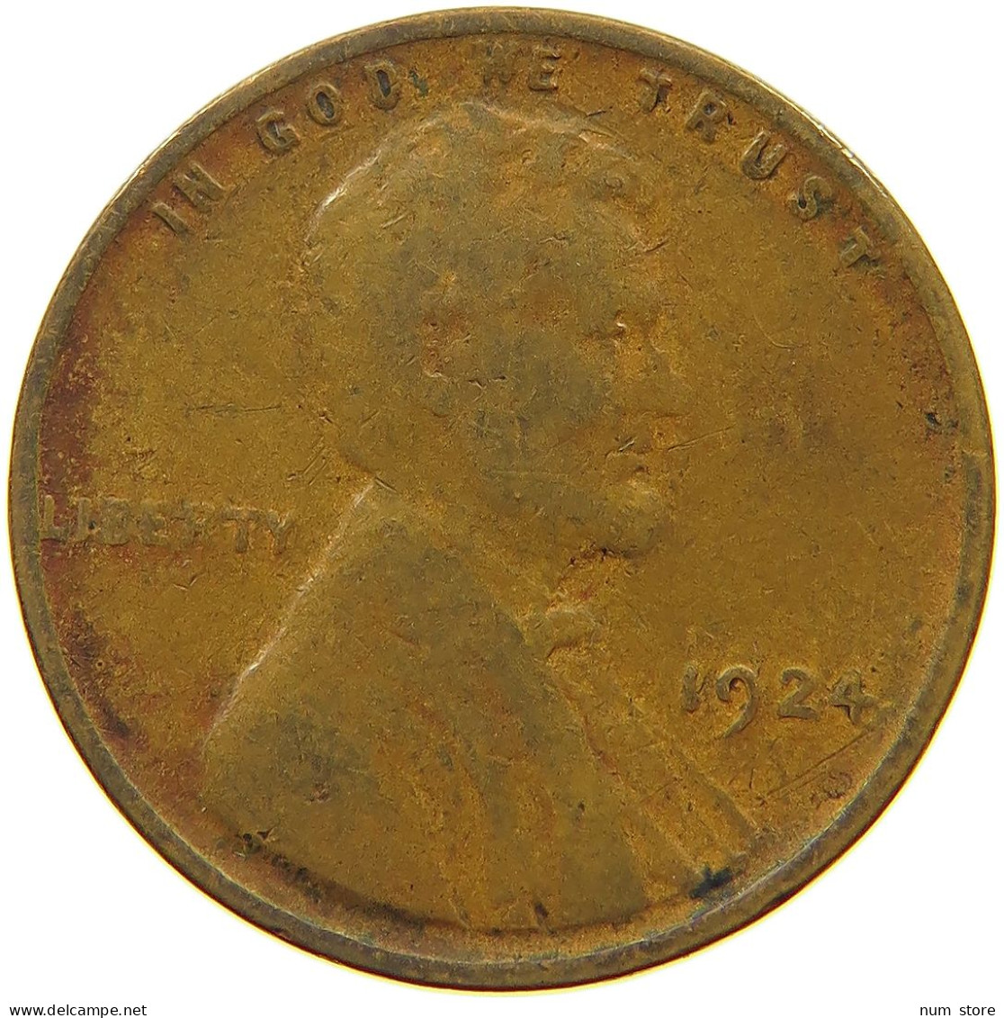 UNITED STATES OF AMERICA CENT 1924 LINCOLN WHEAT #s063 0891 - 1909-1958: Lincoln, Wheat Ears Reverse