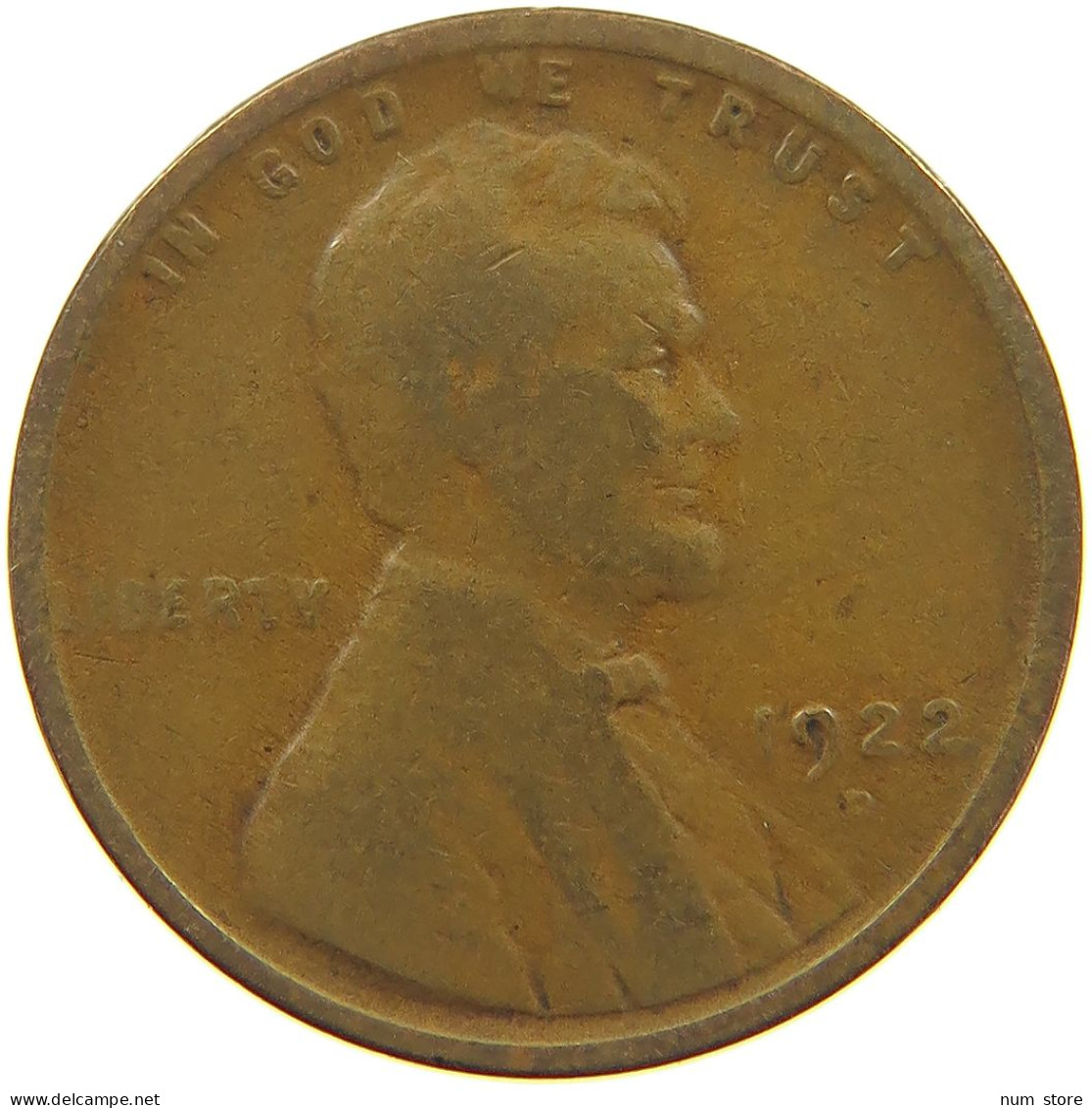 UNITED STATES OF AMERICA CENT 1922 D Lincoln Wheat #t001 0209 - 1909-1958: Lincoln, Wheat Ears Reverse