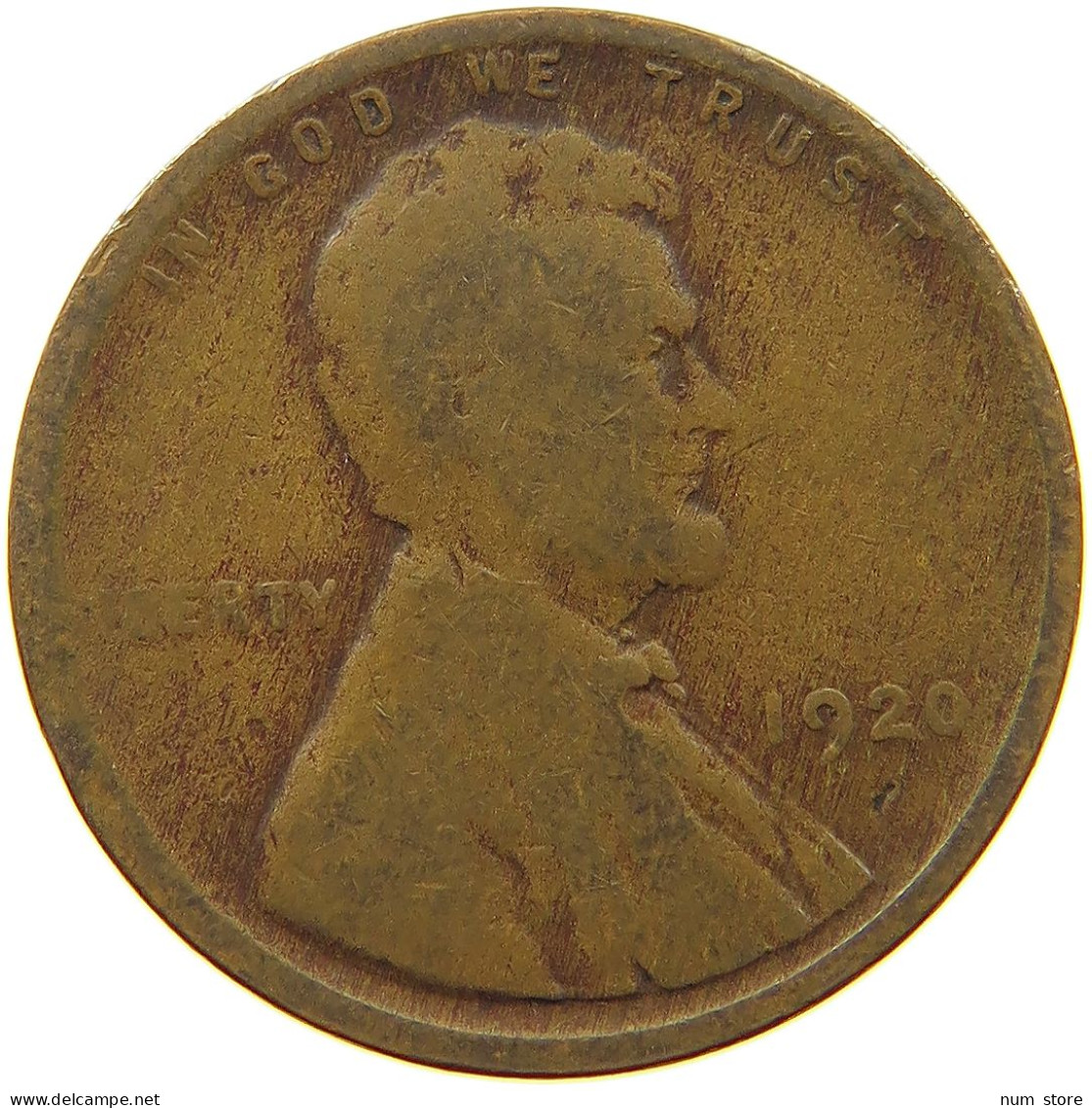 UNITED STATES OF AMERICA CENT 1920 LINCOLN WHEAT #s063 0157 - 1909-1958: Lincoln, Wheat Ears Reverse