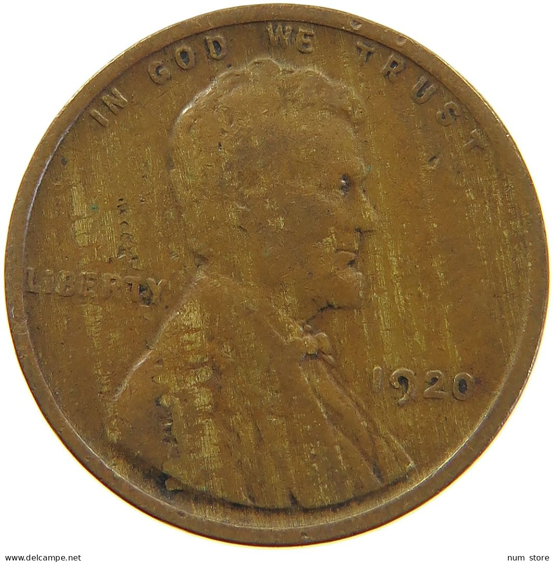 UNITED STATES OF AMERICA CENT 1920 LINCOLN WHEAT #c063 0169 - 1909-1958: Lincoln, Wheat Ears Reverse