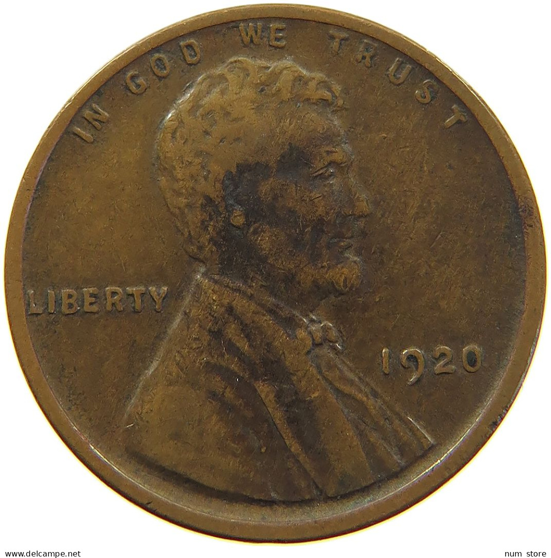 UNITED STATES OF AMERICA CENT 1920 LINCOLN WHEAT #s012 0251 - 1909-1958: Lincoln, Wheat Ears Reverse