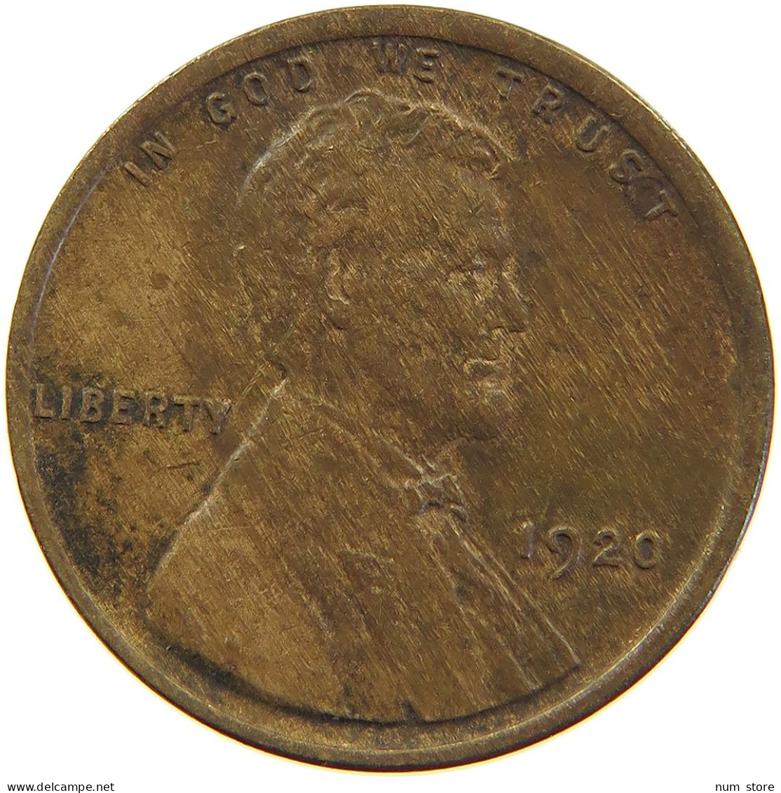 UNITED STATES OF AMERICA CENT 1920 LINCOLN WHEAT #c063 0179 - 1909-1958: Lincoln, Wheat Ears Reverse