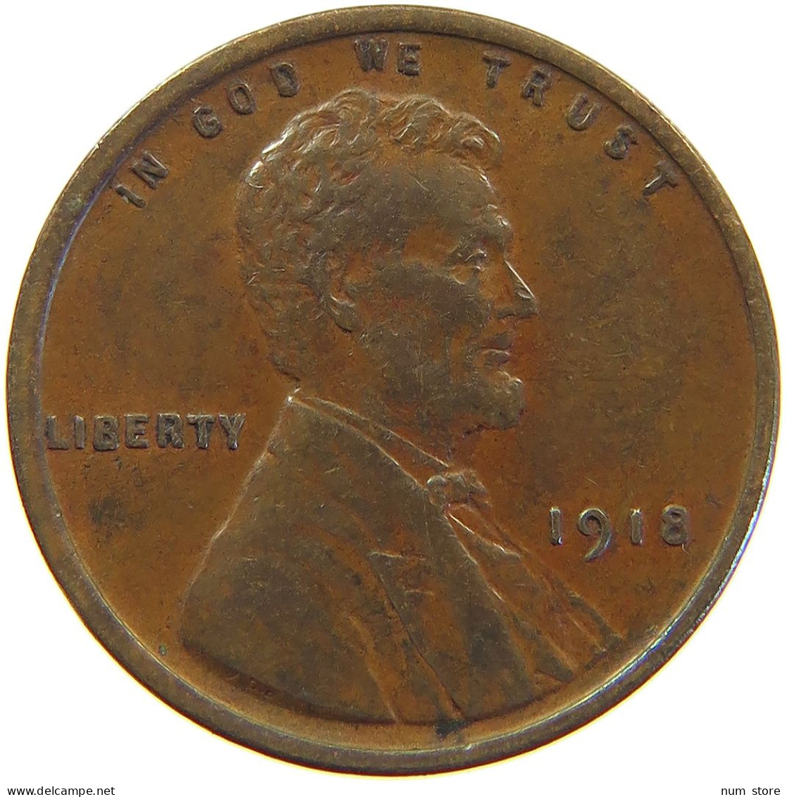 UNITED STATES OF AMERICA CENT 1918 LINCOLN WHEAT #c063 0185 - 1909-1958: Lincoln, Wheat Ears Reverse