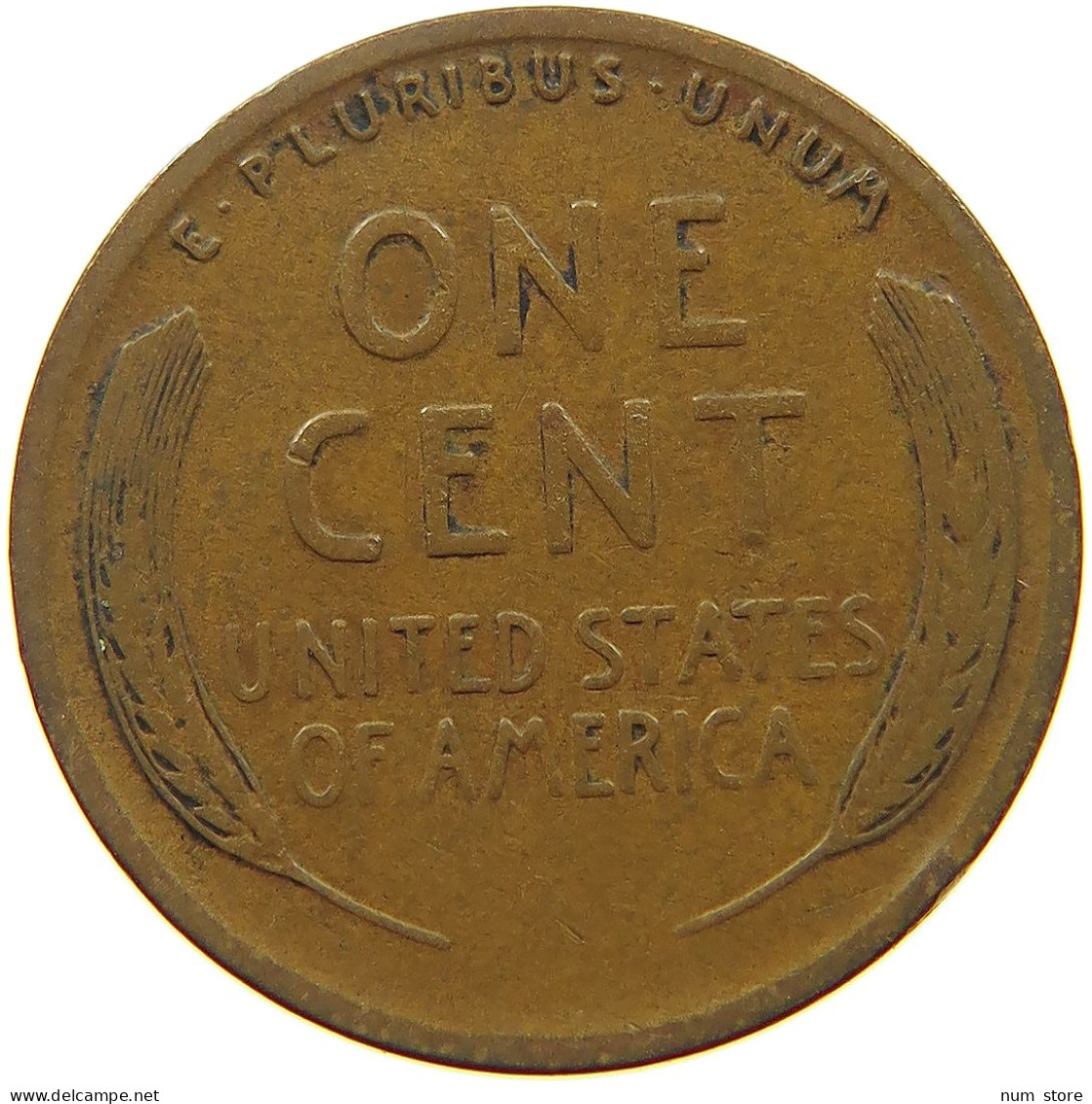 UNITED STATES OF AMERICA CENT 1918 D Lincoln Wheat #s063 0923 - 1909-1958: Lincoln, Wheat Ears Reverse
