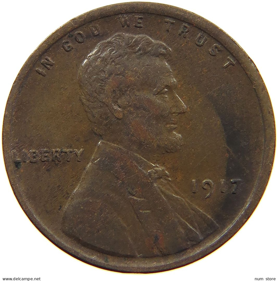 UNITED STATES OF AMERICA CENT 1917 Lincoln Wheat #a067 0089 - 1909-1958: Lincoln, Wheat Ears Reverse