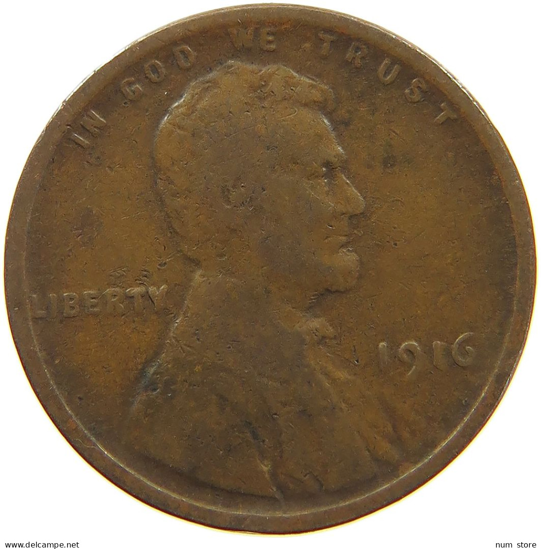 UNITED STATES OF AMERICA CENT 1916 LINCOLN WHEAT #a063 0313 - 1909-1958: Lincoln, Wheat Ears Reverse