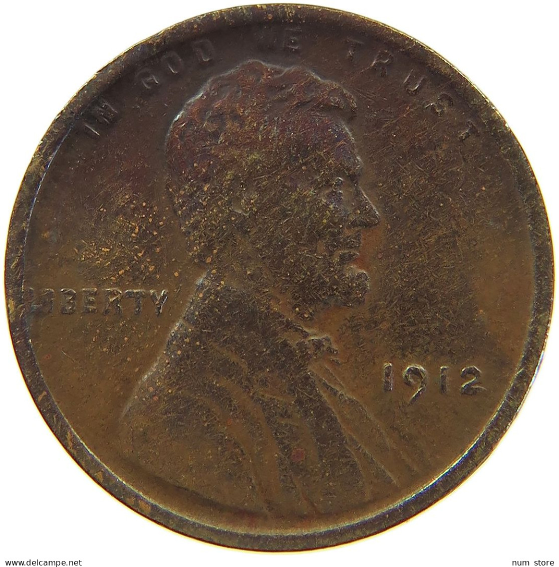 UNITED STATES OF AMERICA CENT 1912 LINCOLN WHEAT #c063 0191 - 1909-1958: Lincoln, Wheat Ears Reverse