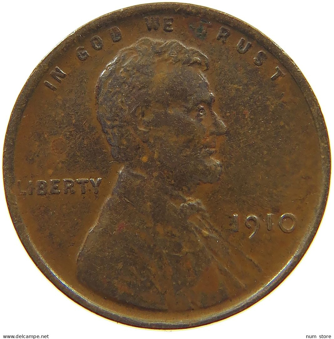 UNITED STATES OF AMERICA CENT 1910 Lincoln Wheat #s078 0049 - 1909-1958: Lincoln, Wheat Ears Reverse