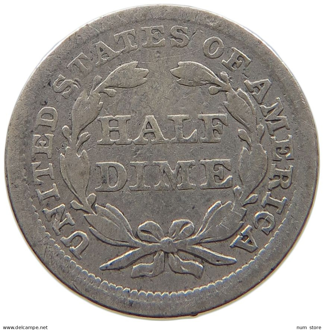 UNITED STATES OF AMERICA HALF DIME 1856 SEATED LIBERTY #t003 0315 - Half Dimes (Mezzi Dimes)