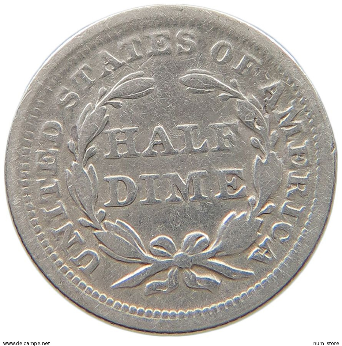 UNITED STATES OF AMERICA HALF DIME 1853 SEATED LIBERTY #t085 0173 - Half Dimes (Mezzi Dimes)