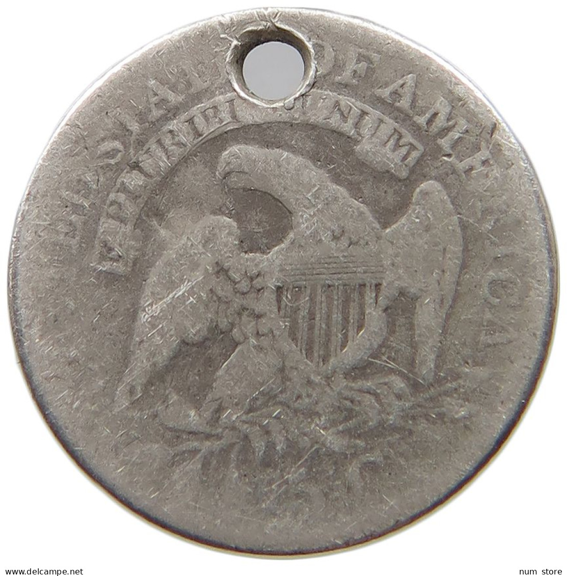 UNITED STATES OF AMERICA HALF DIME 1830 ENGRAVED MOTHER #t123 0333 - Half Dimes (Demi Dimes)