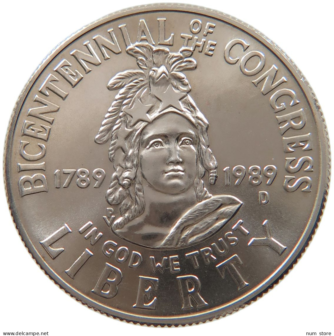 UNITED STATES OF AMERICA HALF 1/2 DOLLAR 1989 D  #alb065 0093 - Sin Clasificación