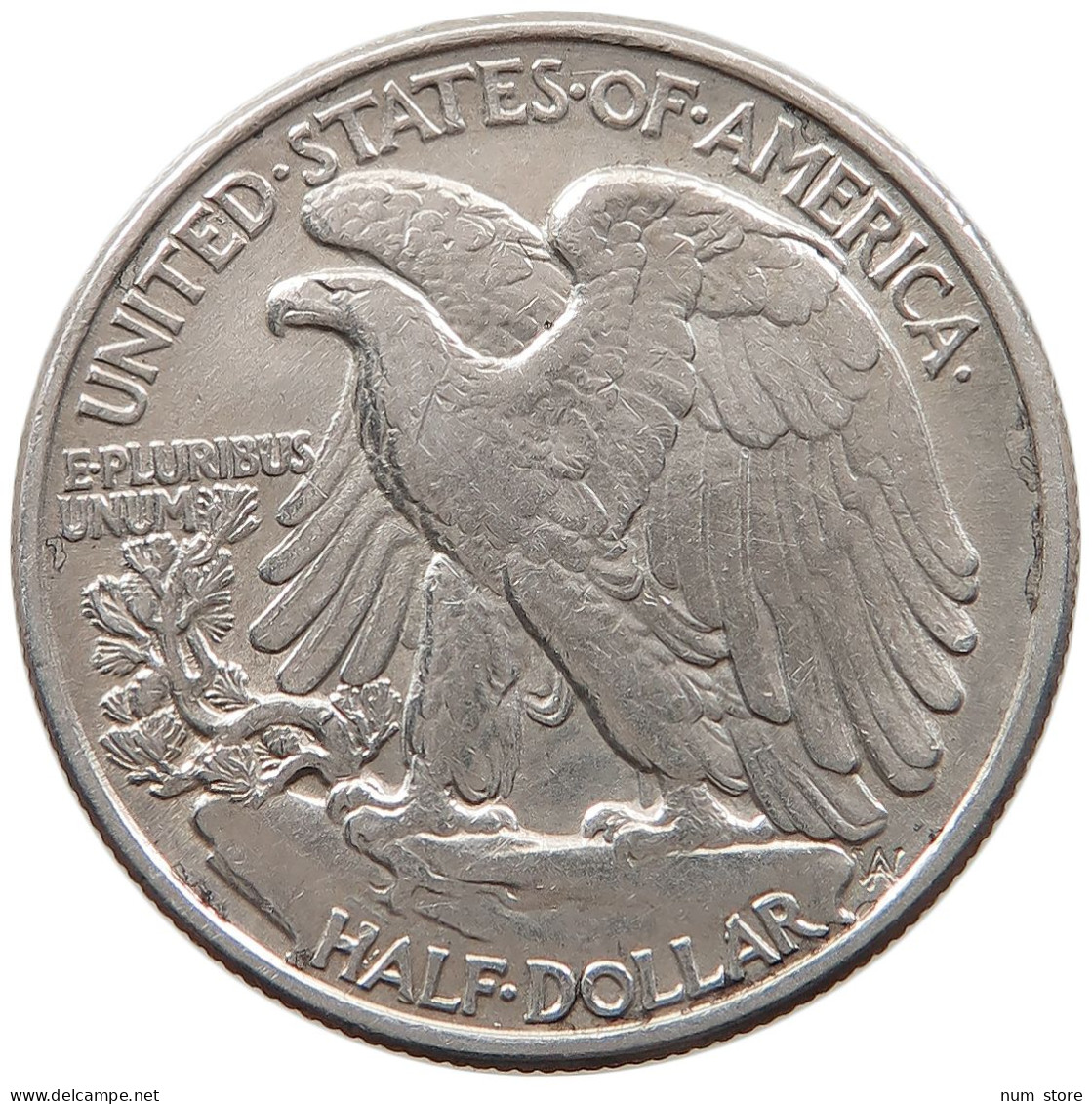 UNITED STATES OF AMERICA HALF 1/2 DOLLAR 1945 WALKING LIBERTY #t143 0309 - 1916-1947: Liberty Walking