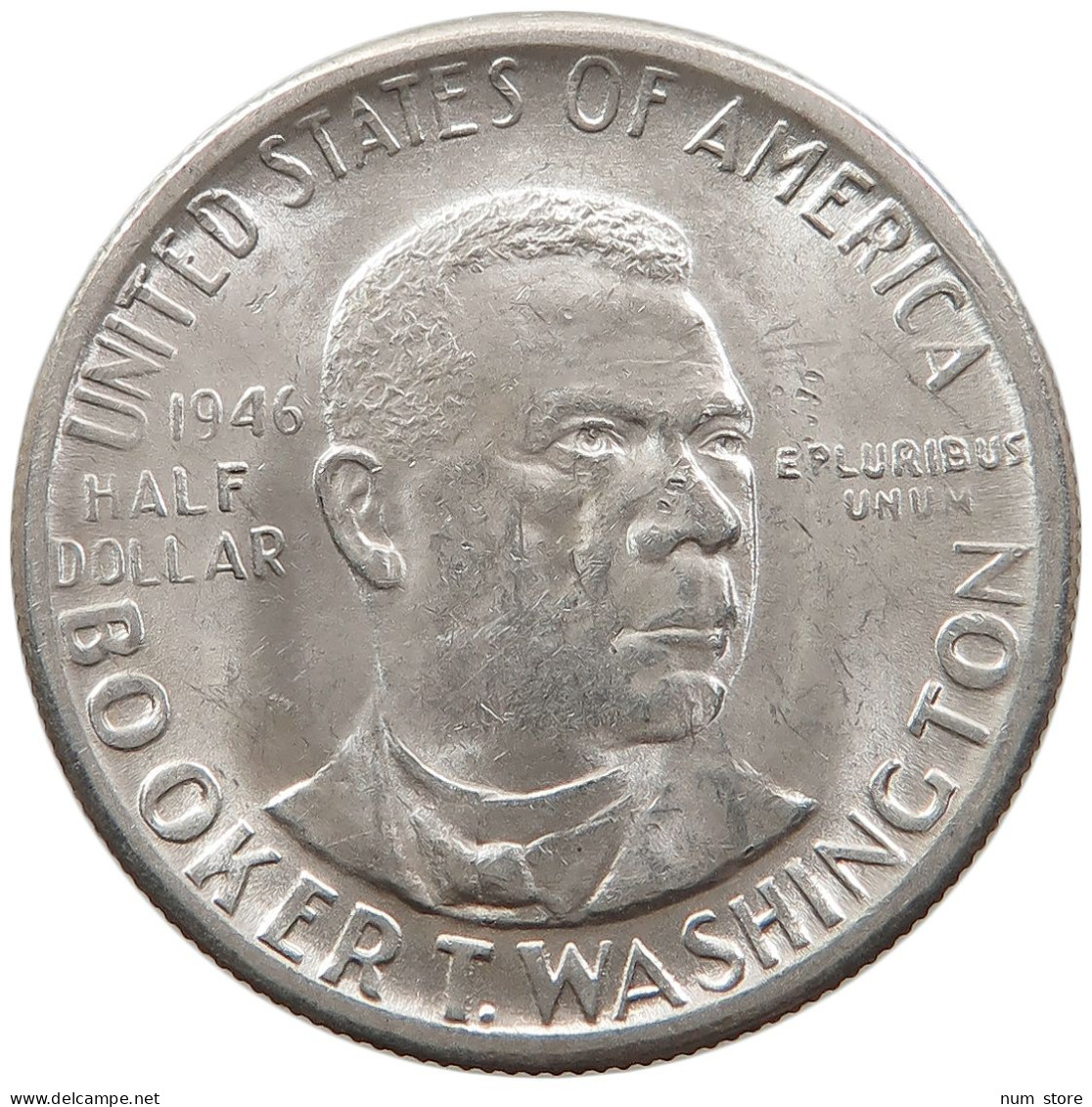 UNITED STATES OF AMERICA HALF 1/2 DOLLAR 1946 D BOOKER T. WASHINGTON #t127 0409 - Unclassified