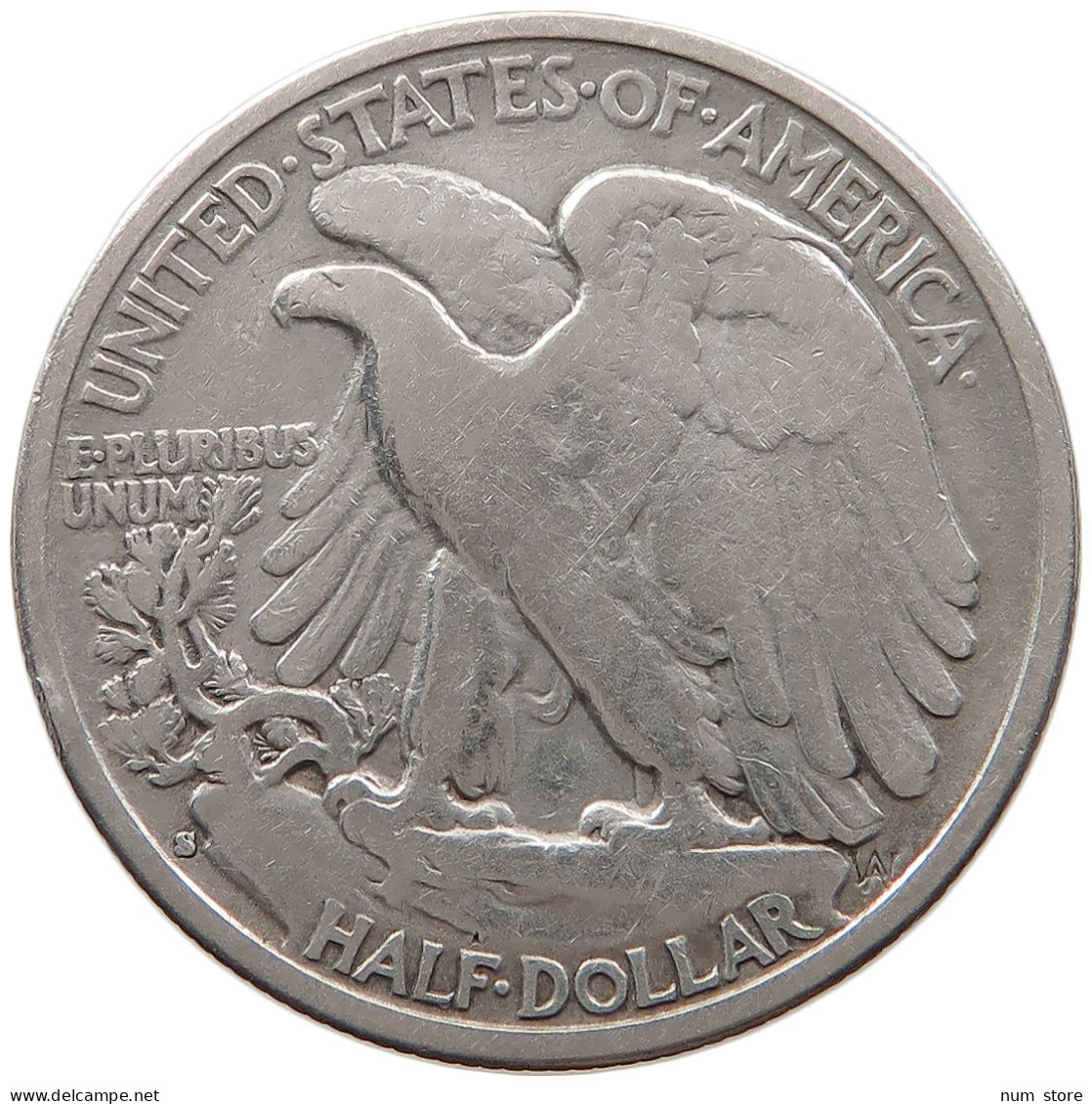 UNITED STATES OF AMERICA HALF 1/2 DOLLAR 1943 S WALKING LIBERTY #t143 0321 - 1916-1947: Liberty Walking (Libertà Che Cammina)