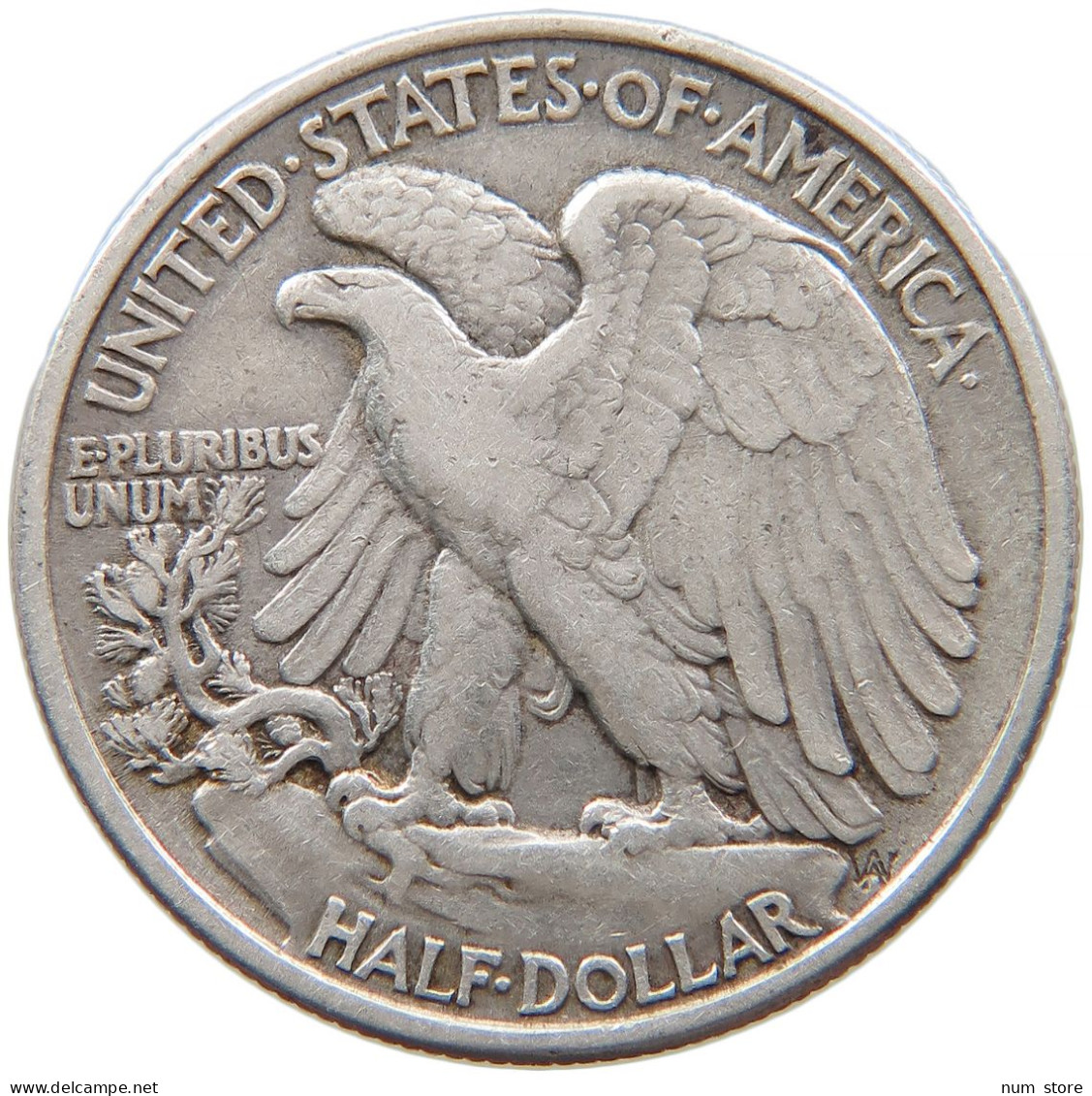 UNITED STATES OF AMERICA HALF 1/2 DOLLAR 1943 WALKING LIBERTY #t011 0051 - 1916-1947: Liberty Walking (Liberté Marchant)