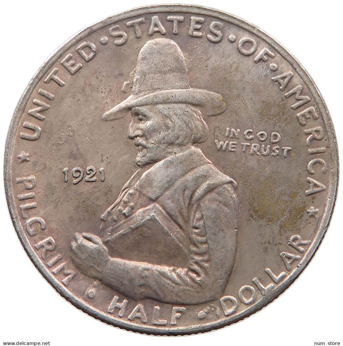 UNITED STATES OF AMERICA HALF 1/2 DOLLAR 1921 Pilgrim Tercentenary Celebration #t127 0377 - Unclassified