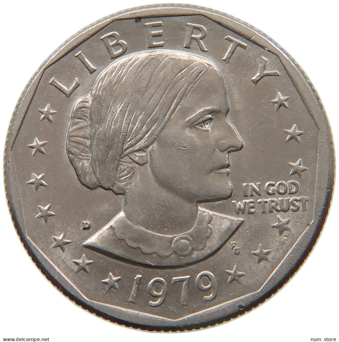 UNITED STATES OF AMERICA DOLLAR 1979 D Susan B Anthony (1979-1999) #a034 0423 - 1979-1999: Anthony