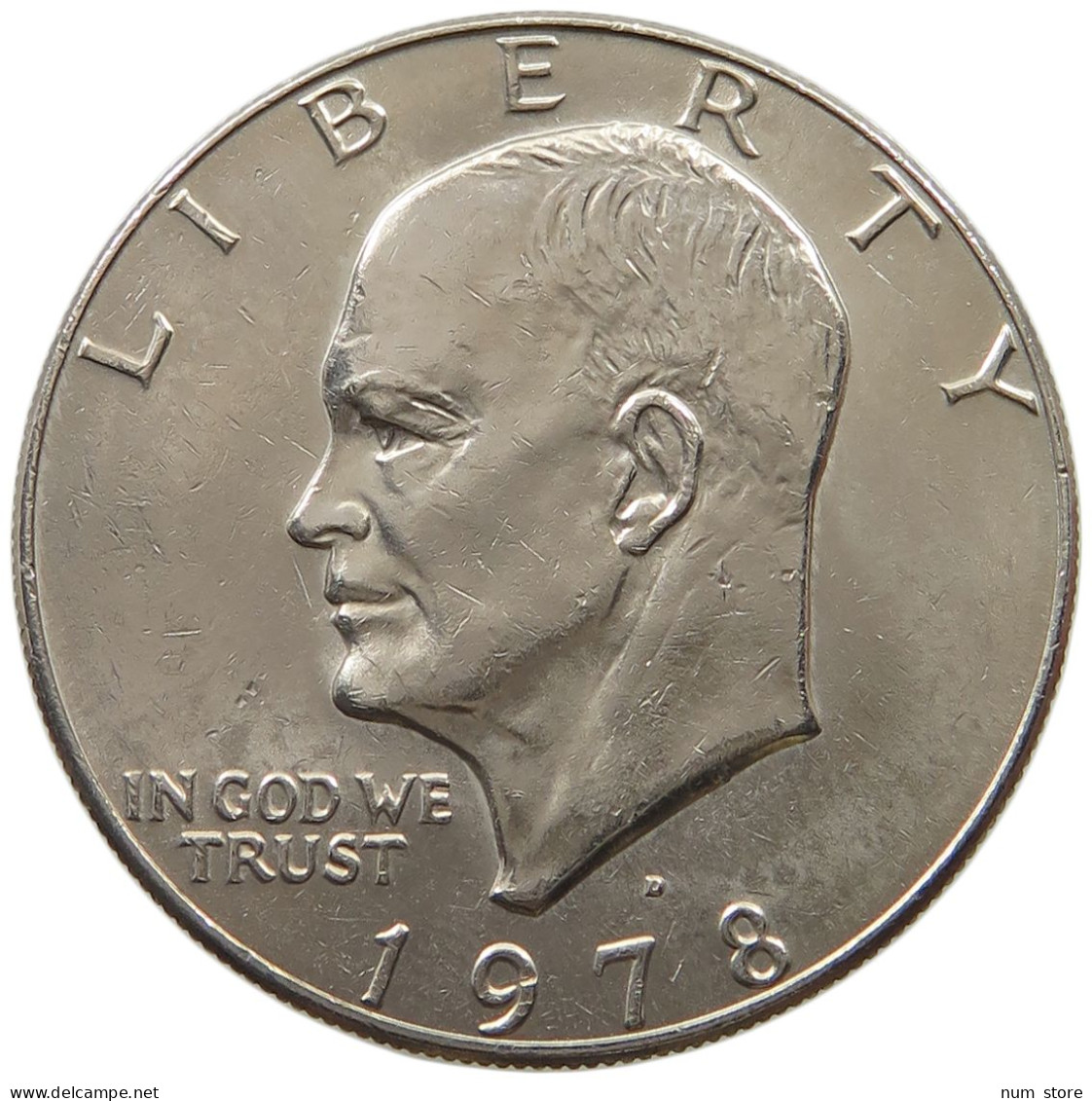 UNITED STATES OF AMERICA DOLLAR 1978 D EISENHOWER NICKEL #a026 0417 - 1971-1978: Eisenhower