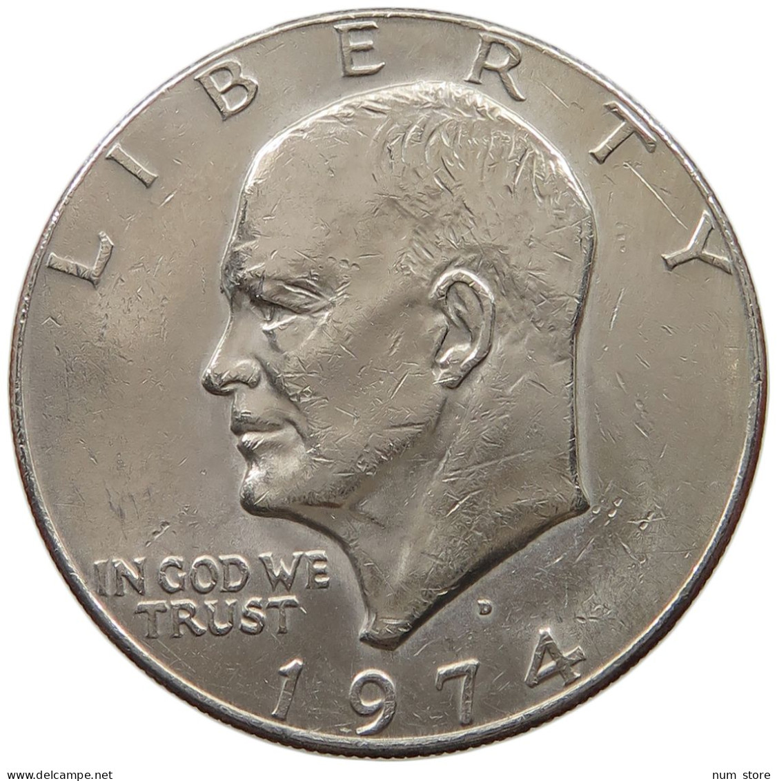 UNITED STATES OF AMERICA DOLLAR 1974 D EISENHOWER #a026 0423 - 1971-1978: Eisenhower