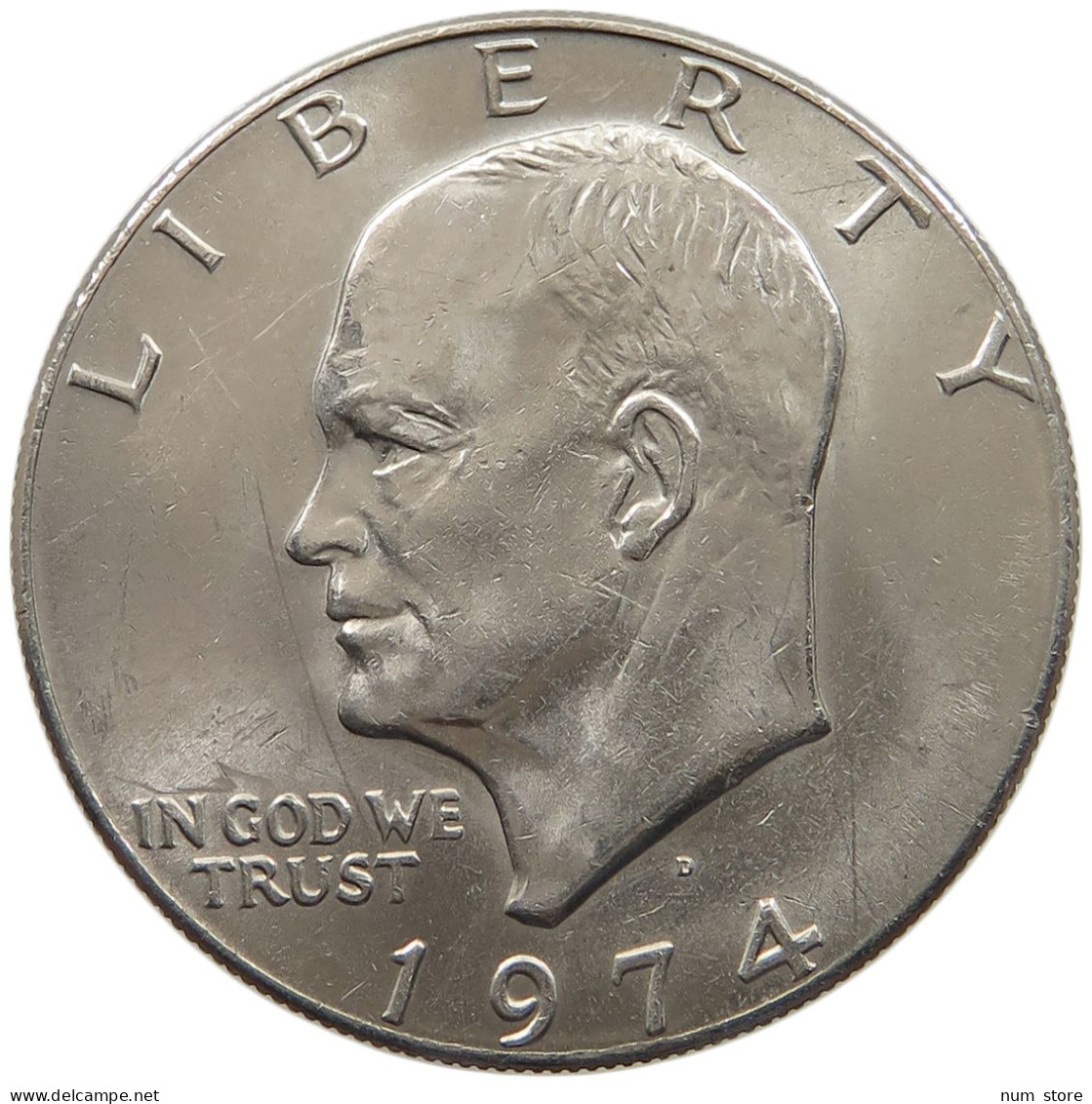 UNITED STATES OF AMERICA DOLLAR 1974 D EISENHOWER #c035 0151 - 1971-1978: Eisenhower