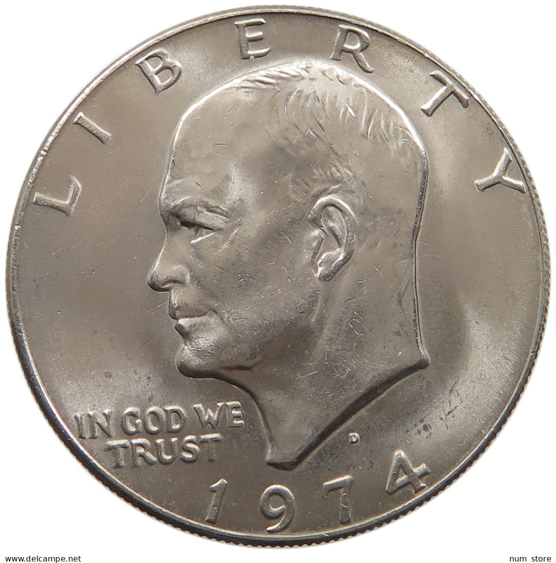 UNITED STATES OF AMERICA DOLLAR 1974 D EISENHOWER #c035 0157 - 1971-1978: Eisenhower