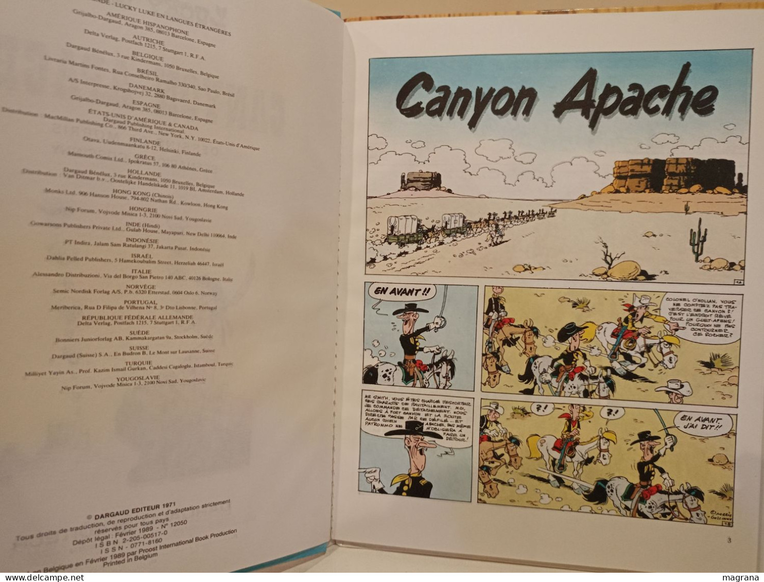 Lucky Luke. Canyon Apache. Dessins De Morris, Scenario De Goscinny. Dargaud Editeur. 1989. 47 Pp. - Lucky Luke