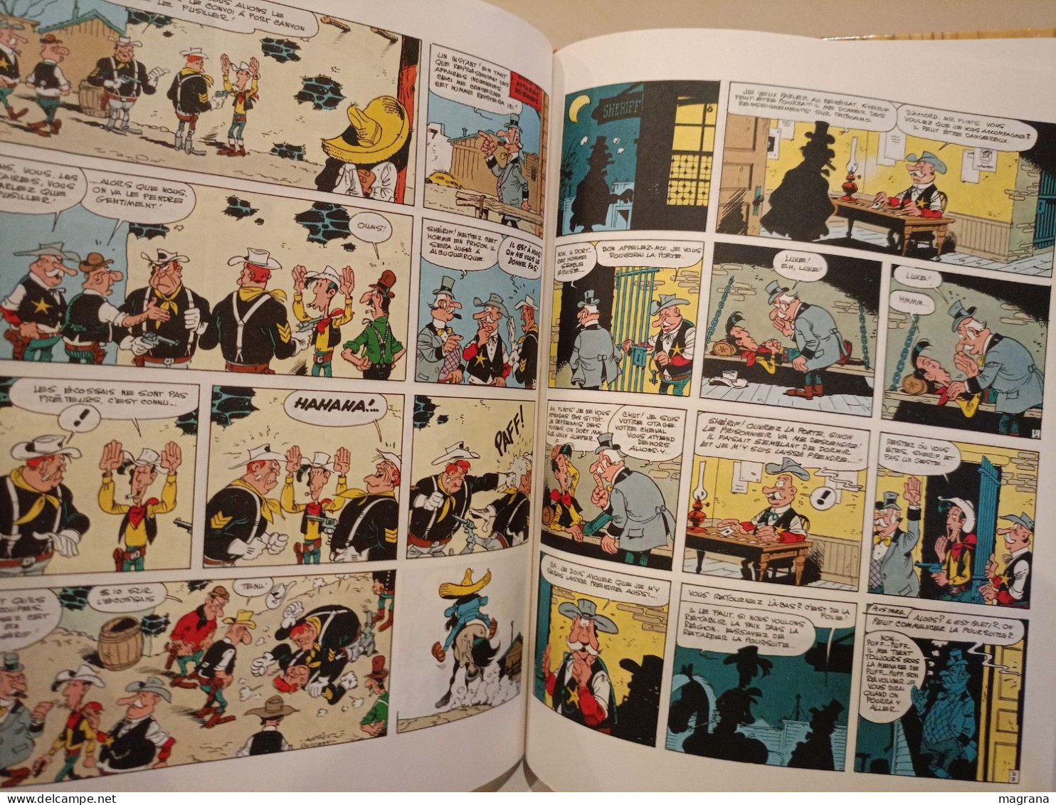 Lucky Luke. Canyon Apache. Dessins de Morris, Scenario de Goscinny. Dargaud Editeur. 1989. 47 pp.