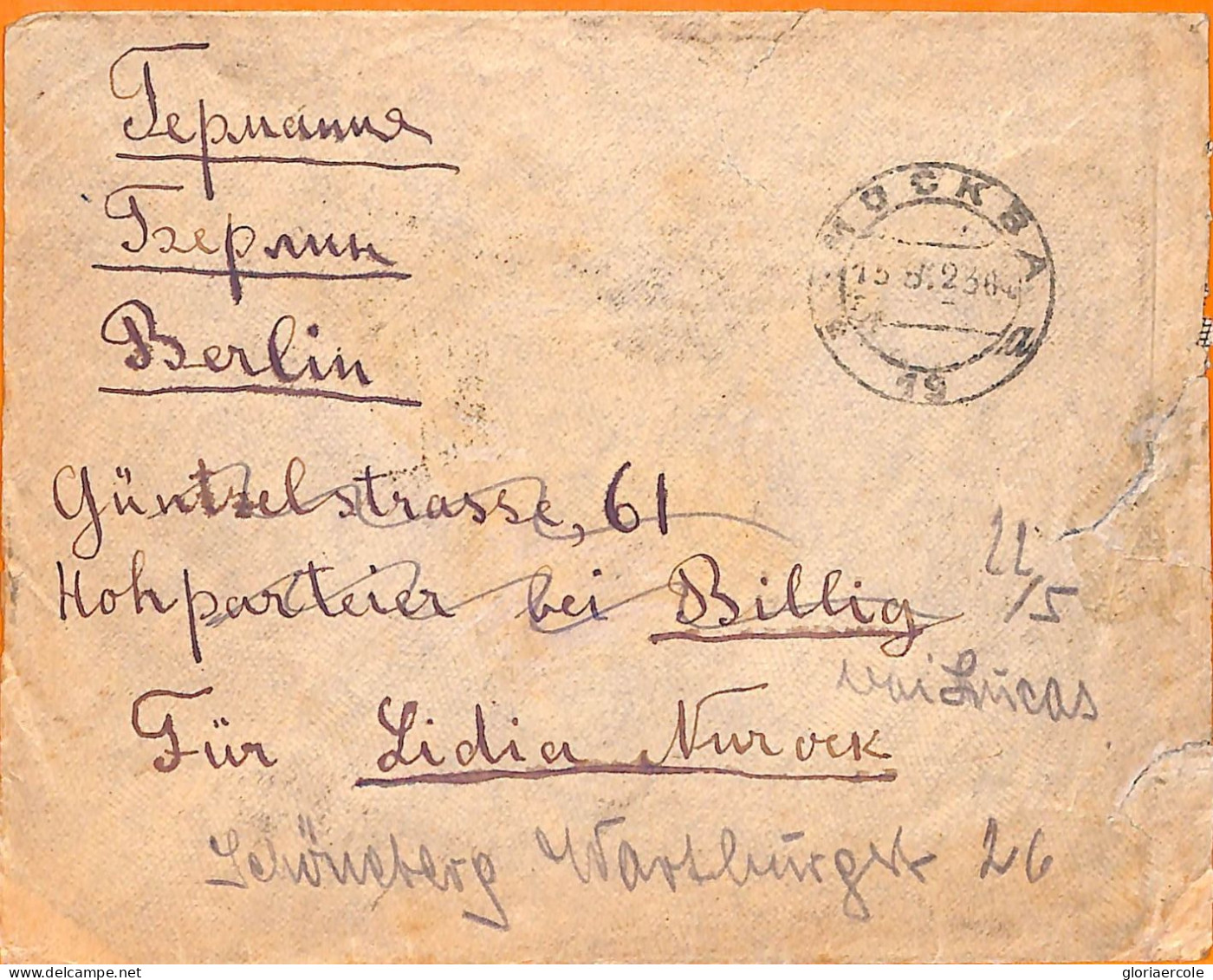 99653 - RUSSIA - Postal History -  COVER To GERMANY 1923 - Cartas & Documentos