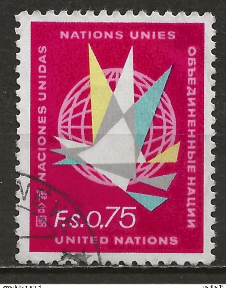NATIONS-UNIES - GENEVE: Obl., N° YT 8, TB - Used Stamps