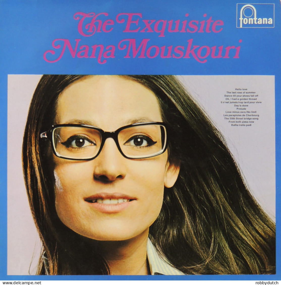 * LP *  NANA MOUSKOURI - THE EXQUISITE NANA MOUSKOURI (Holland 1969 EX-) - Autres - Musique Anglaise